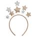 Lurrose Star Headband Christmas Hairband Cute Star Hair Hoop Xmas Hair Accessories Happy New Year Headband for Party Festival Holiday Birthday
