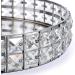 Sparkly Crystal Vanity Tray - Large Silver Mirror Jewelry Organizer for Makeup and Perfume Display - Decorative Bathroom Home Decor - Buy Online on GoSupps.com
