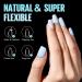 Tomicca 240 Pcs Ultra Short Squoval Gel Nail Tips | Half Matt Full Cover Artificial Nail Tips for DIY & Nail Studios - 15 Sizes Available - Buy Online on GoSupps.com
