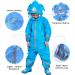 De feuilles Kids Button Rain Suit All-in-one Waterproof Puddle Suits Hooded Raincoat Jumpsuit 4-6 Years Blue - Best Children's Rain Suit - Buy Online on GoSupps.com