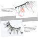 minkissy 6 Pairs sequin false eyelashes lashes with color cosplay natural false lashes color lashes pride makeup fake eyelashes women faux eyelashes lashs Imitation cosmetic Miss flash - Buy Online on GoSupps.com