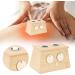Agate Moxibustion Box - 2 Holes Bamboo Moxa Holder for Pain Relief & Healthcare - Buy Online on GoSupps.com