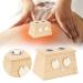 Moxa Massage Box 2 Holes Bamboo Moxa Moxibustion Box Moxa Roller Stick Holder Moxibustion Tool