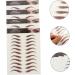 FOMIYES 20 Sheets Waterproof Eyebrow Stickers Decals Hair 4d Imitation Eyebrow Sticker Artificial Tool 3d - Buy Online on GoSupps.com