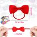 Molain 10PCS Baby Rubber Bands Red Nylon Bows Head Wraps - Hair Ties for Easter, Cheerleading & Cosplay - Buy Online on GoSupps.com