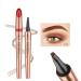 Anifer Anifer Light Brown Microblading Liquid Eyebrow Pencil - Waterproof Long Lasting Natural Four Teeth Tip.(Light Brown/Light