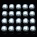 Mini underwater waterproof LED lights - white tea lights battery operations small LED indicator light vase aquarium whirlpool party wedding decoration (20PCs without remote control)