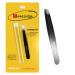 Reglaz Tweezedge Slanted Tip Stainless Steel Tweezer (Matt Black) 9.6 cm - for Precision Removal of Facial Hair | Bundled with a Carry Tube