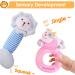 iPlay iLearn 4 Plush Baby Rattle Farm Animals Set - Hand Grab Sensory Shaker Toys for Boys and Girls - Unique Infant Shower Gift for Toddlers 2-18 Months - Buy Online on GoSupps.com