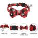 2 Pack Christmas Cat Collar Set with Bow Tie and Bell | Red Green Plaid Xmas Kitten Collar | Adjustable Breakaway Collar for Kitty Cat - Buy Online on GoSupps.com