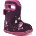 BOGS Baby Wellington Boots Plum Flower Stripe 71565 | UK 3-8 Child Sizes | Farm Purple Multi - Buy Online on GoSupps.com