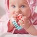 Teksome Schnullerleine | Fabric Pacifier Clips for Babies Toddlers & Kids | Soft Bite Ring | Secure Toy Clips - Buy Online on GoSupps.com