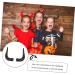 CALLARON 1 Pair Halloween Dress up Simulated Horn Hair Hoop Cosplay Horns Demon Animal Horns Cosplay Bull Horns Headband Devil Costume Headband Goat Black Horns Hairband Accessories Plastic - Buy Online on GoSupps.com