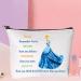 Cinderella Cosmetic Bag - Princess-Inspired Makeup Bag for Women | You Are Braver Stronger Smarter Than You Think | Perfect Gift for Disney Fans - Buy Online on GoSupps.com