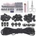 Swpeet 35Pcs 3 Types Plastic Cord Locks for Spring Toggles Stoppers and 11 Yards Elastic Cord for Drawstrings Non-Slip Cord Stopper Adjustable Buckler for Suppliers Shoelaces Clothing