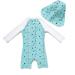 BONVERANO Baby Boy UV Protection Swimsuit | Long-Sleeve One Piece | Green-tihu | 18 Months - Buy Online on GoSupps.com