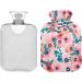 NAANLE 2L Hot Water Bottle with Cover Peon Pear Rose Flowers | Back Pain Relief & Cold Therapy Hand & Foot Warmer - Buy Online on GoSupps.com
