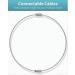 Pawfly 5 Inch Wire Keychain Cable Stainless Steel Key Ring Loop Holder - 20 Pack - Buy Online on GoSupps.com