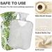 Hot Water Bottle 2L with Tropical Green Leaves Cover - Pain Relief & Winter Warmer for Hands & Feet - Buy Online on GoSupps.com