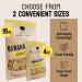 Healthy Banana Chips Dried Slices - 12 Pack - Sweet Crispy Snacks for Adults & Kids - 100% Pure Dehydrated Bananas - 4 oz Bags - Buy Online on GoSupps.com