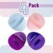 Slick Silicone Facial Cleansing Brush 4 Pack - Face Scrubber Exfoliator | Face Wash Brush for Gentle Exfoliation - Buy Online on GoSupps.com