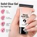 Krmoau Nail Glue Gel Nail Glue Strong 30ml Long Lasting Adhesion Strong Adhesion 3D Non Stick Nail Art Gel Nail Glue for Salon and Home - Buy Online on GoSupps.com