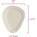 ZenToes Metatarsal Felt Pads - 6 Pair Pack for Ball of Foot Cushioning - Adhesive and Contoured for Comfort - Buy Online on GoSupps.com