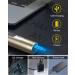 Unibono Ear and Nose Hair Trimmer Kit with Dual-Hole Vortex Cleaning System - Rechargeable Facial Grooming Tool for Men and Women, Wet/Dry Use, Gold - Buy Online on GoSupps.com