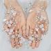 Handcess Pearl Crystal Silver Flower Rhinestone Leaves Wedding Headbands - Elegant Hair Accessories for Women & Girls - Perfect for Weddings & Special Occasions - Buy Online on GoSupps.com
