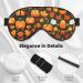 Happy Thanksgiving Pumpkin Print Sleep Mask | Double-Sided Eye Mask for Sound Sleep & Skin Care - Unisex Black - Buy Online on GoSupps.com