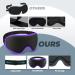 ZHUFUREN 3D Sleep Mask for Men Women - Light Blocking Concave Eye Cover - Purple - Buy Online on GoSupps.com