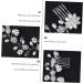 DOITOOL Hair Comb Wedding Hair Clip Bridal Hair Clips Prom Hair Clips Hair Jewels for Women Floral Hair Accessories Rhinestone Hair Clips Double Head Alloy Twist Beads Bride - Buy Online on GoSupps.com