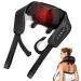 Knqze massage device neck wireless neck massage device with 4D massage of deep fabric and heat muscle pain relief for neck shoulder legs shiatsu massage devices for house office gifts black