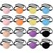 16 Pieces Kids Eye Patch Silk Adjustable Halloween Eye Patch Single Left Eye Mask Various Color Elastic Medical Eye Patch Soft for Girls Women Adult Child Junior Kid (Light Colors, Fresh Style) Fresh Style Light Colors