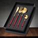 Camping Cutlery Set Cutlery Sets 4 Piece Reusable Perfect for Everyday Dishwasher Safe Easy Clean Kitchenware (Size : Gold+red) - Buy Online on GoSupps.com
