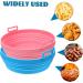 Alipis 2pcs Air Fryer Airfryer Silicone Bakeware Baking Reusable Liner Lining Silicone Pad Non Stick Light Grey 21.5X21.5cm - Buy Online on GoSupps.com
