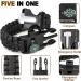 Zsmjaer Survival Bracelet Set - 2-Piece Multifunction Paracord with Flint Pipe and Compass for Outdoor Adventures Black-Green - Buy Online on GoSupps.com