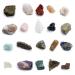 JSDDE Mineral Rock Variety Tumbled Rough Gemstone Meteorite Fragment Healing Energy Crystal Collection Box (20 pcs Rough Mini Stones Kit)