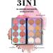 RoseFlower 16 Colors Blush Contour Highlighter Makeup Palette with Brush Shimmer Matte Mineral Face Blush Powder for Cheek All in One Face Sculpting Bronzer Blusher Illuminator Concealer Palette 135 - Buy Online on GoSupps.com