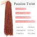 Leeven 30 Inch Copper Red Passion Twist Crochet Braids Hair - Long Water Wave Butterfly Locs Extension in 350# - Pack of 1 - Buy Online on GoSupps.com