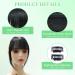 1B# Black Fringe Hair with Temples Clip in Bangs - Real Human Hair Extensions - Buy Online on GoSupps.com