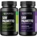 HAVASU NUTRITION Nighttime Saw Palmetto with Melatonin (60 Servings) & Daytime Saw Palmetto Capsules (100 Servings)