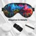 Paint Splatter Backdrop Print Unisex Sleep Mask - Double-Sided Eye Mask for Sound Sleep & Skin Care | International Shipping - Buy Online on GoSupps.com