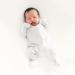 Ribbed Cotton Zip Up Baby Sleepsuits for Unisex Newborn 18-24 Months - White - Buy Online on GoSupps.com