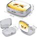 Bee Love Honey Print Pill Box - Decorative 2 Compartment Medicine Organizer - Portable Metal Pill Case for Pocket & Purse - Buy Online on GoSupps.com