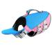 ThinkPet Dog Life Jacket Adjustable Life Jacket Reflective Lifesaver with Buoyancy Bluepink L