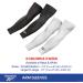 Reebok Compression Arm Sleeves - White - Large/X-Large - Men and Women - Buy Online on GoSupps.com