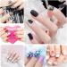Shop NAGESTIPS Transparent Fake Nails - 420 Pcs Short Square Nail Tips Set | Full Cover | 12 Sizes for Professional Quality Manicures - Buy Online on GoSupps.com