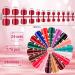 576 Pieces 24 Sets Short False Toenails Glossy Press on Toe Nails - Classic Colorful Artificial Nail Tips for DIY Nail - Buy Online on GoSupps.com