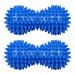 Nuzamas 2 pieces of peanut massage ball peanut massage ball hand-foot massager roller ball for muscle relaxation yoga trigger point therapy acupuncture massage blue